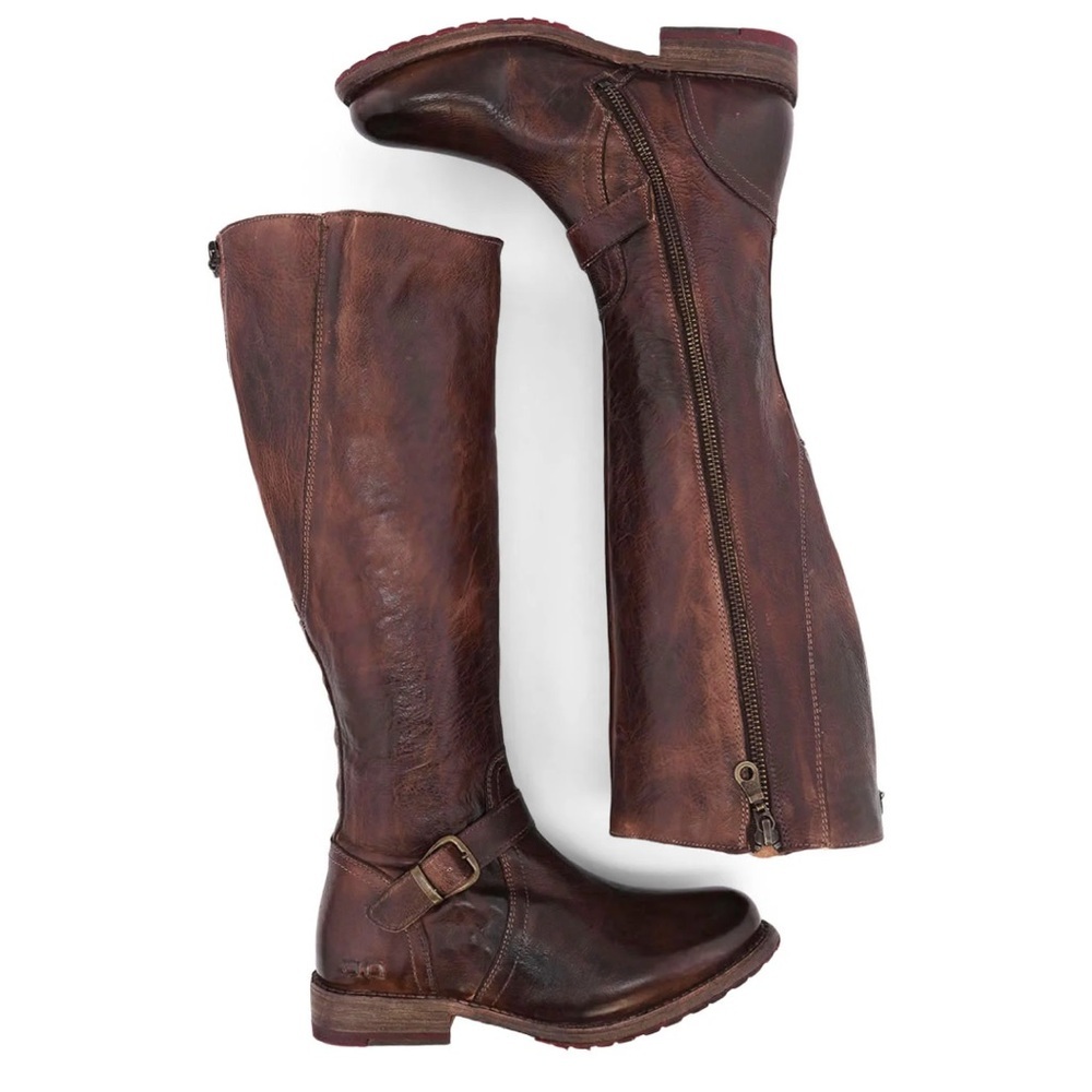 Bed Stu Brown Leather Knee-High Boots